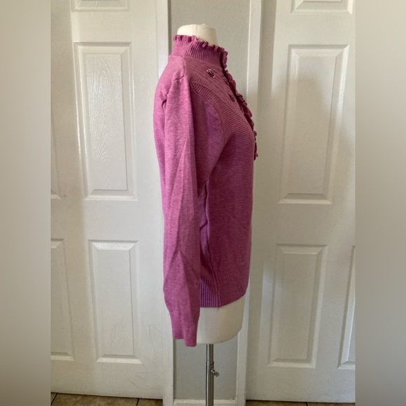 cashmere & wool beatiful pink sweater size small - Picture 5 of 8